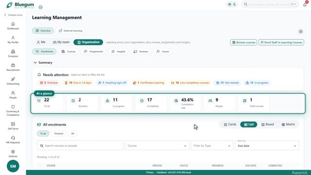Preview frame of the Learning Management video overview