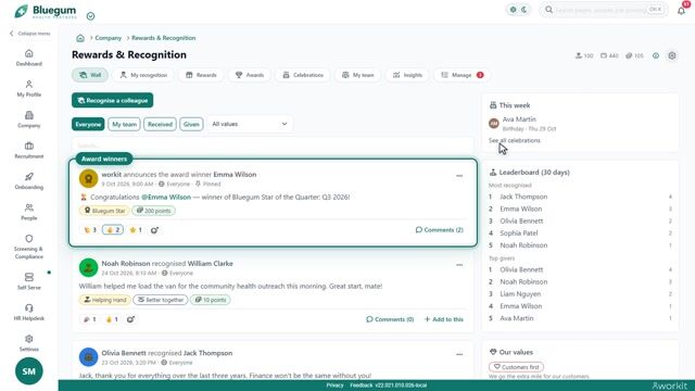 Preview frame of the Rewards & Recognition video overview