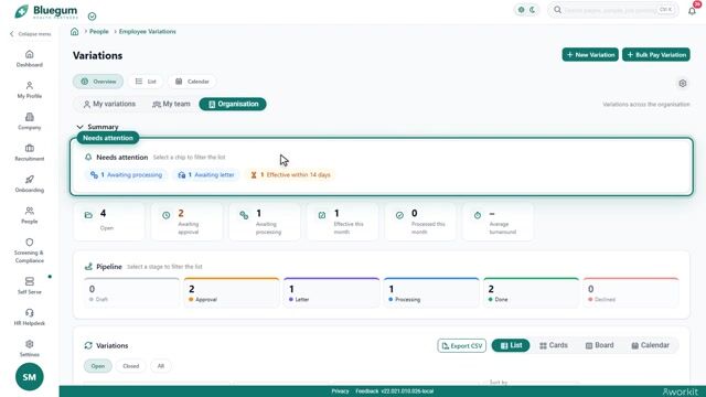 Preview frame of the Employment Variations video overview