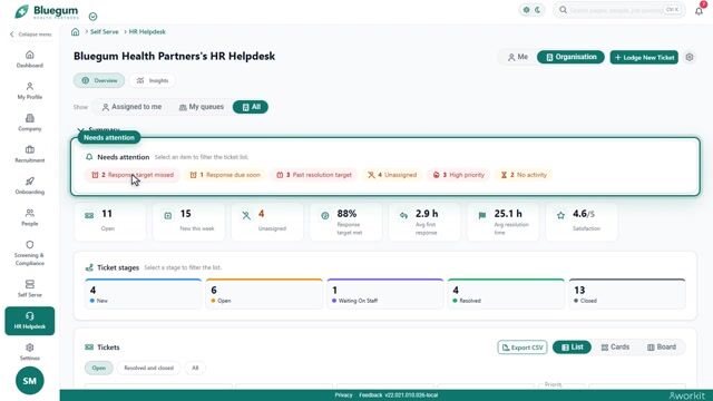 Preview frame of the HR ServiceDesk video overview